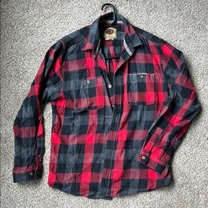 Boston Traders Red and Black Checkered Shirt